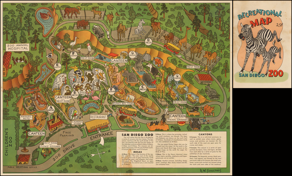 san diego zoo map