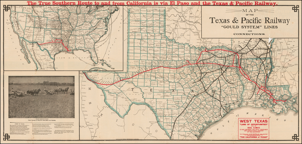 Texas Railroad Tracks Map