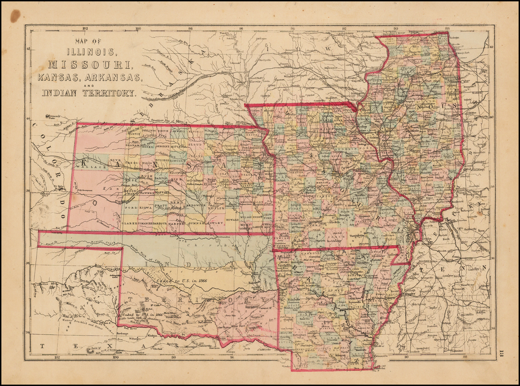 Map Of Illinois And Missouri