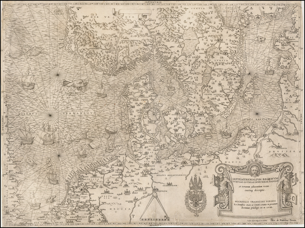 Septemtrionalium Regionum Suetiae Gothiae Norvegiae Daniae et Terrarum ...