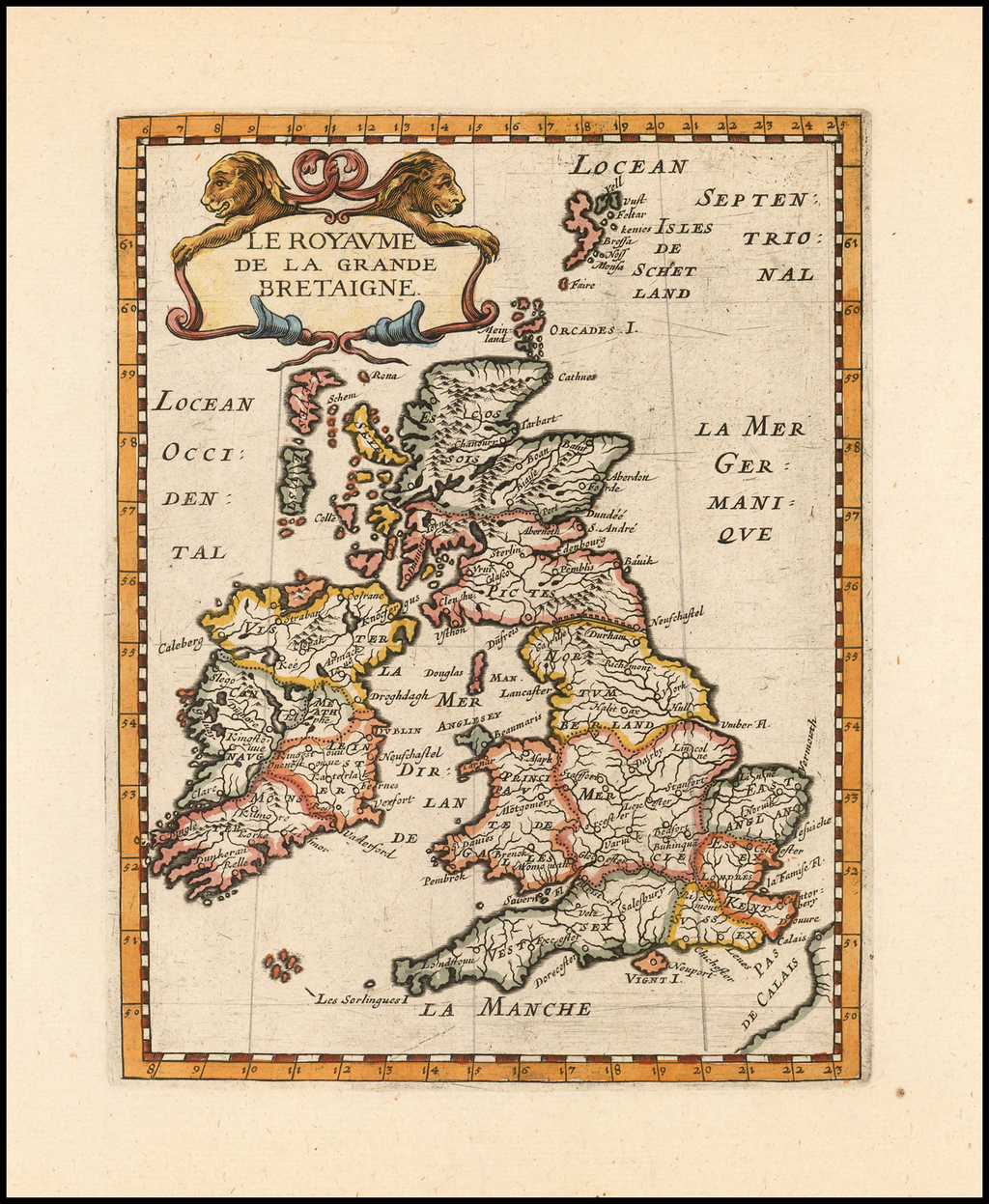 Le Royaume De La Grande Bretagne Barry Lawrence Ruderman Antique Maps Inc 0857