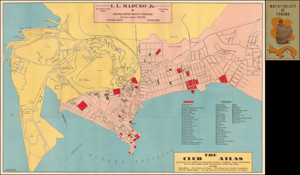 Tourist Map Of Panama City Panama 8534