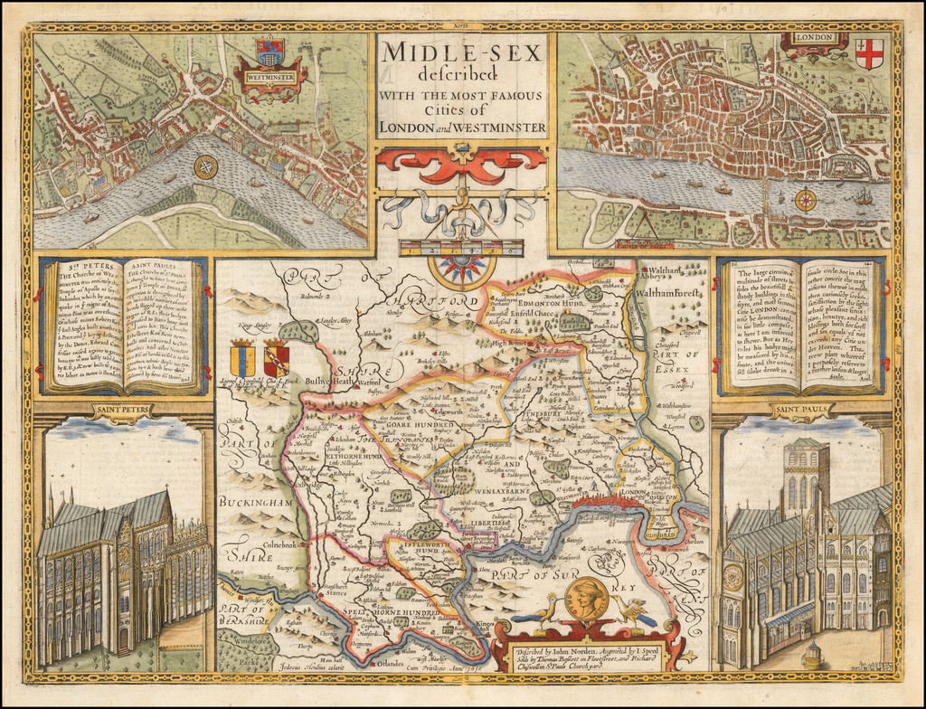 Midle Sex Described With The Most Famous Cities Of London And Westminster Barry Lawrence 