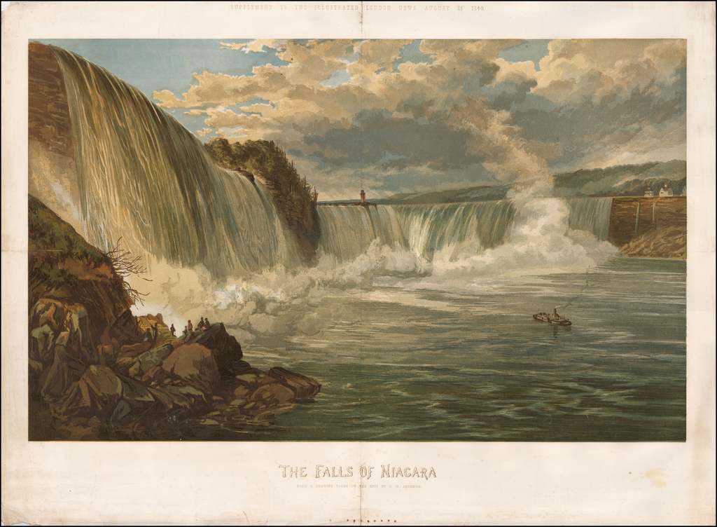 The Falls of Niagara From A Drawing Taken on the Spot by G.H. Andrews