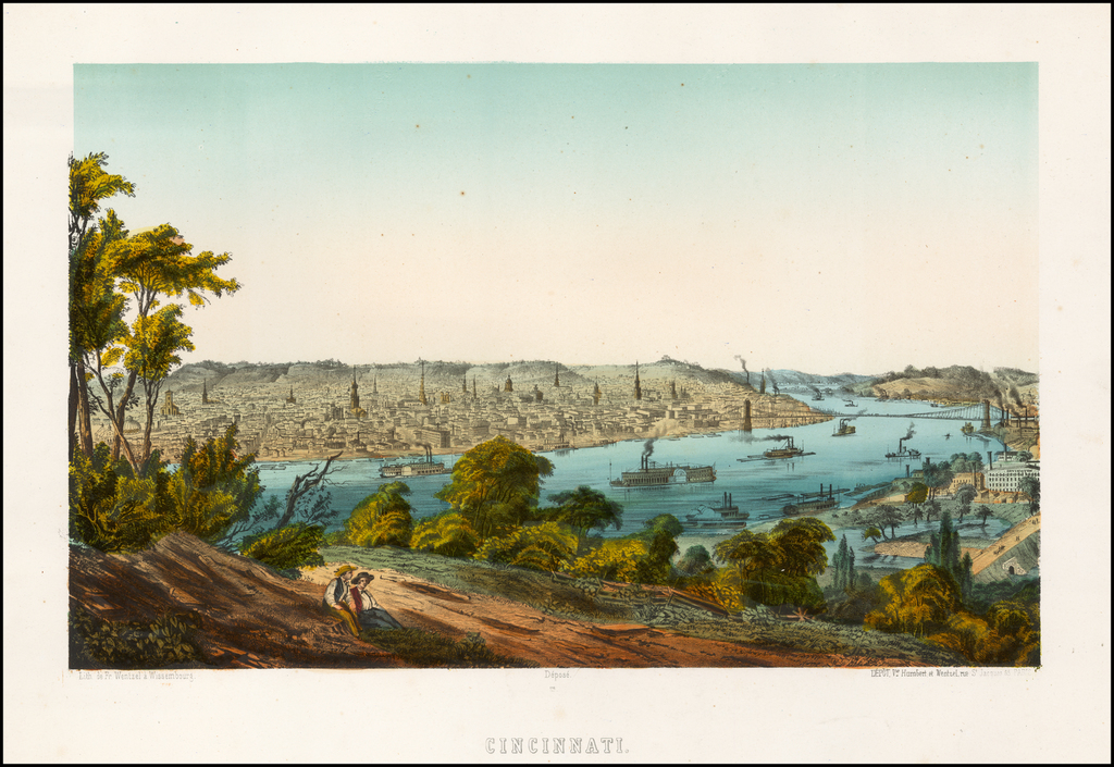 Cincinnati - Barry Lawrence Ruderman Antique Maps Inc.