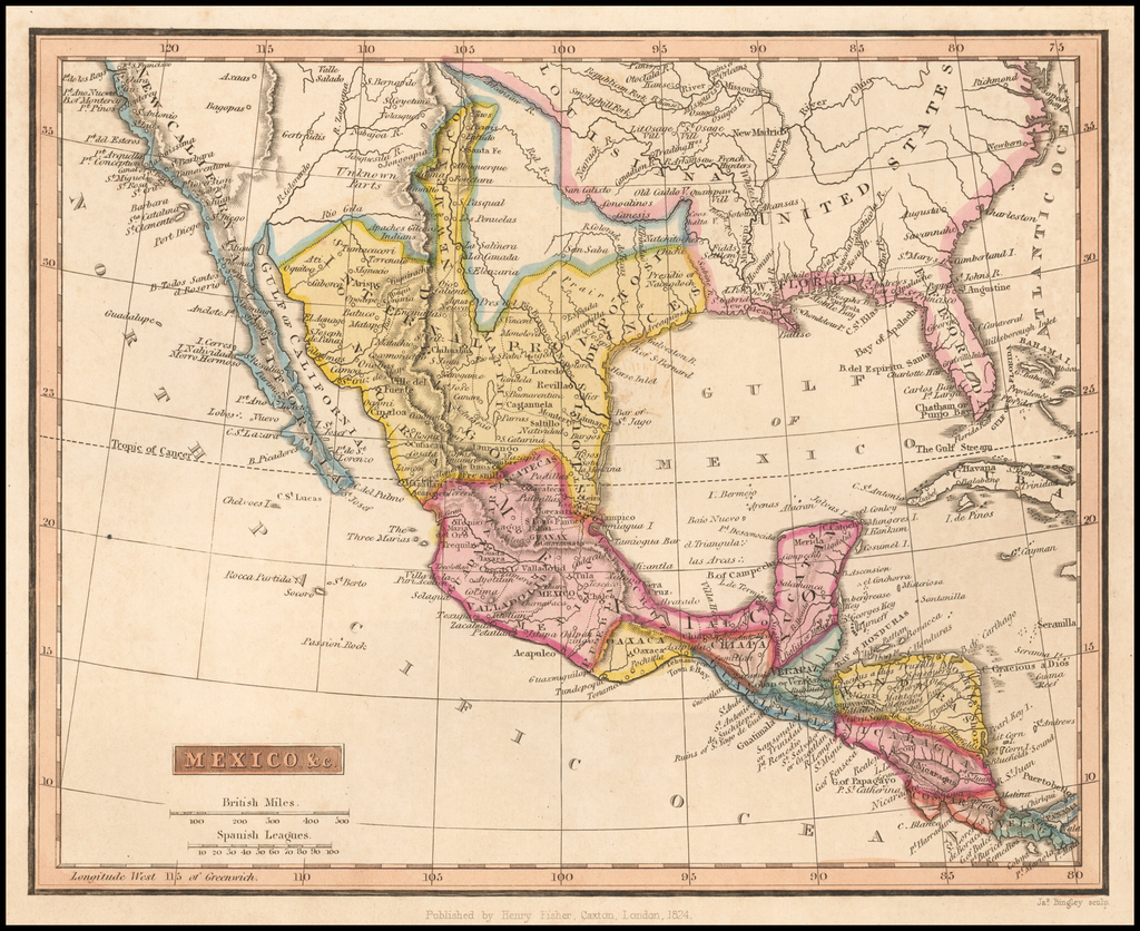 Mapa De Mexico De 1824 - vrogue.co