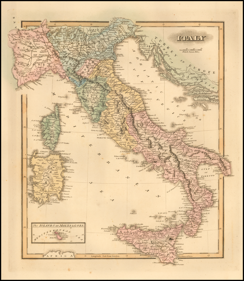 Italy Barry Lawrence Ruderman Antique Maps Inc