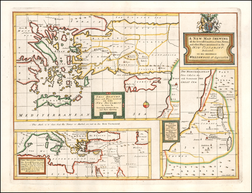 Place mentioned. The World of the old Testament Map.