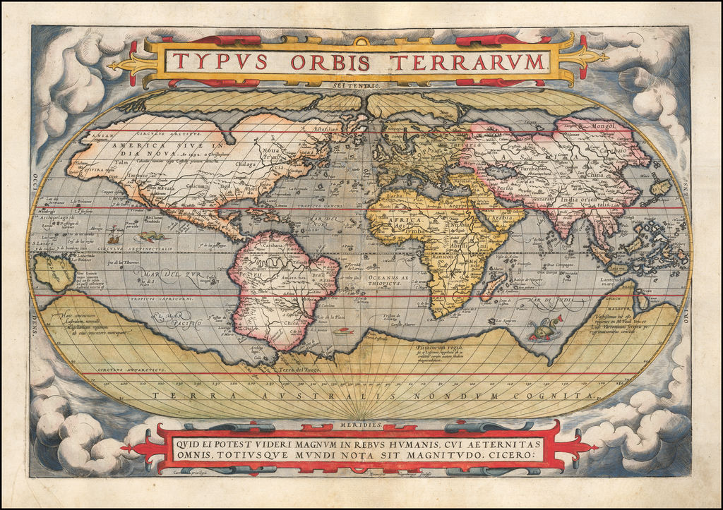 typus orbis terrarum abraham ortelius 1570