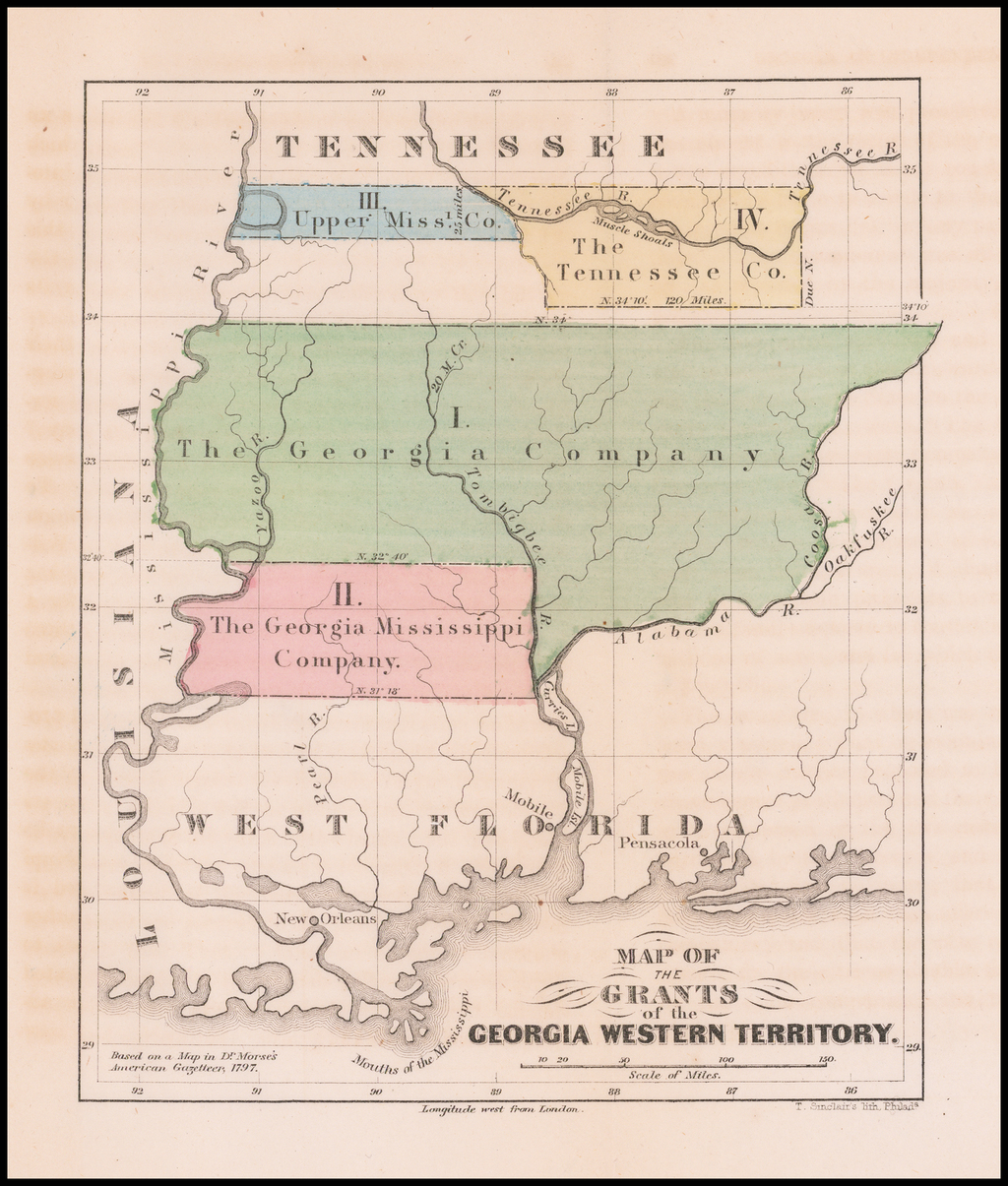 Map of the Grants of the Western Territory Barry Lawrence