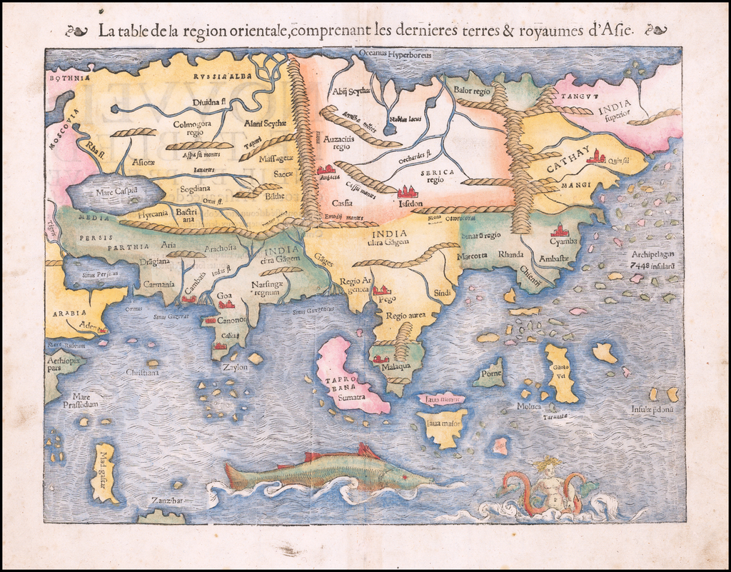 Les dernieres. Oceanus orientalis Map.