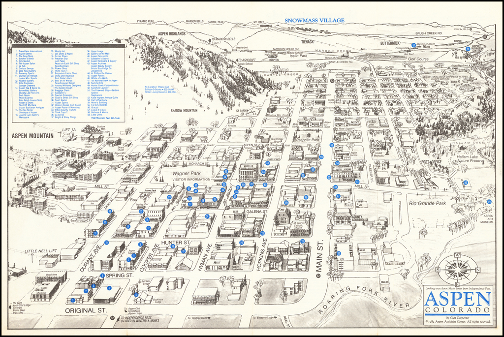 Aspen Colorado Maps Colorado Maps | Local Area | CO Vacation Directory