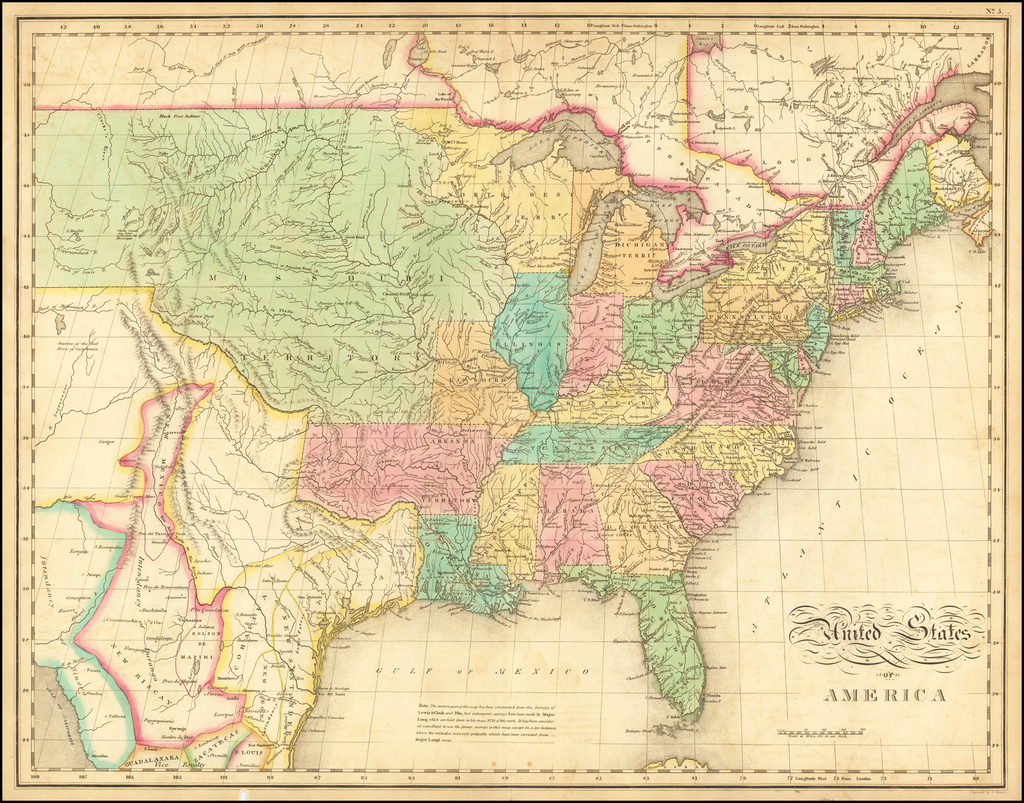 United States Of America - Barry Lawrence Ruderman Antique Maps Inc.