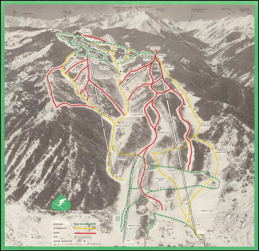 Aspen Highlands Ski Map