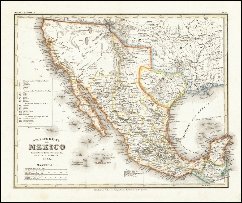 Neueste Karte Von Mexico Texas As A Republic Barry Lawrence Ruderman Antique Maps Inc