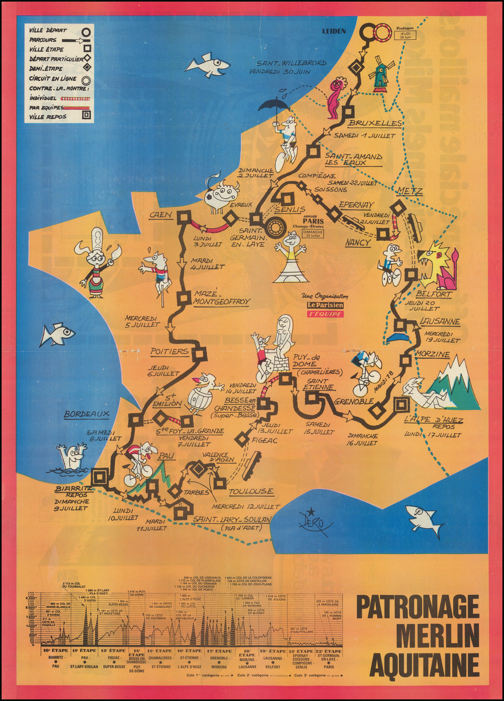 tour de france 1978 route