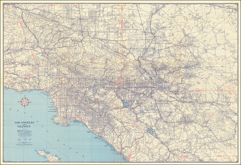 ヴィンテージ】California Road Atlas 古地図 ロサンゼルス