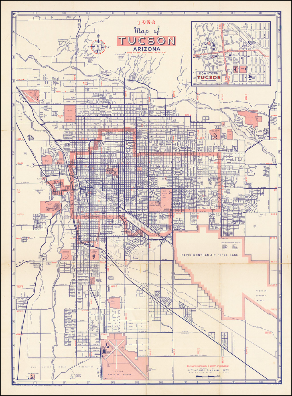 University Of Arizona Tucson Campus Map