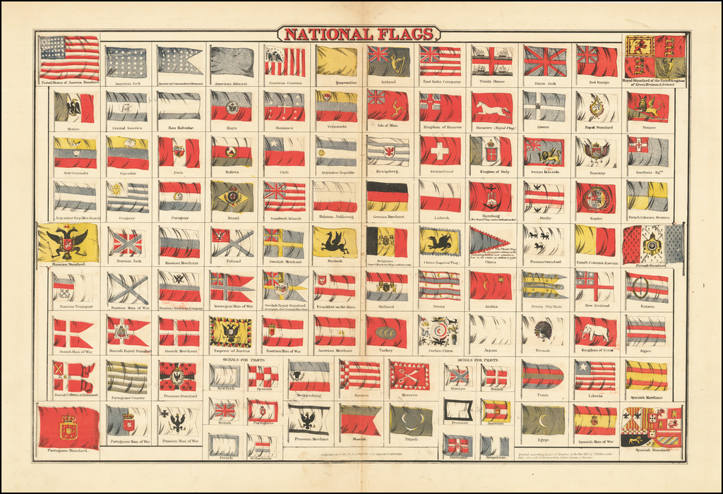 National Flags - Barry Lawrence Ruderman Antique Maps Inc.