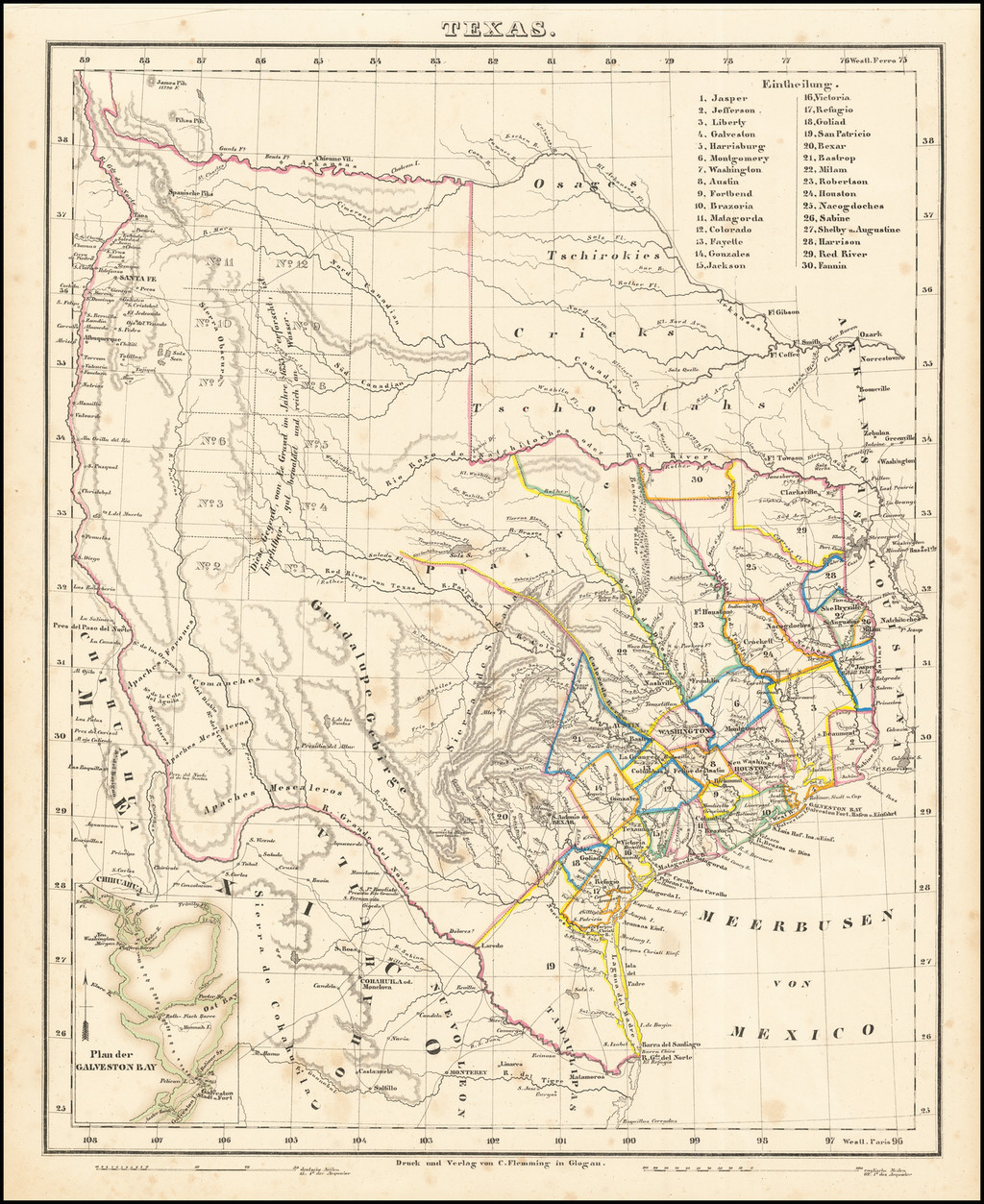 [Republic of Texas] Texas - Barry Lawrence Ruderman Antique Maps Inc.