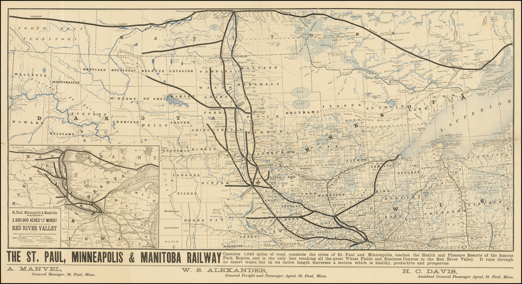 The first printed map of Saint Paul Minnesota - Rare & Antique Maps