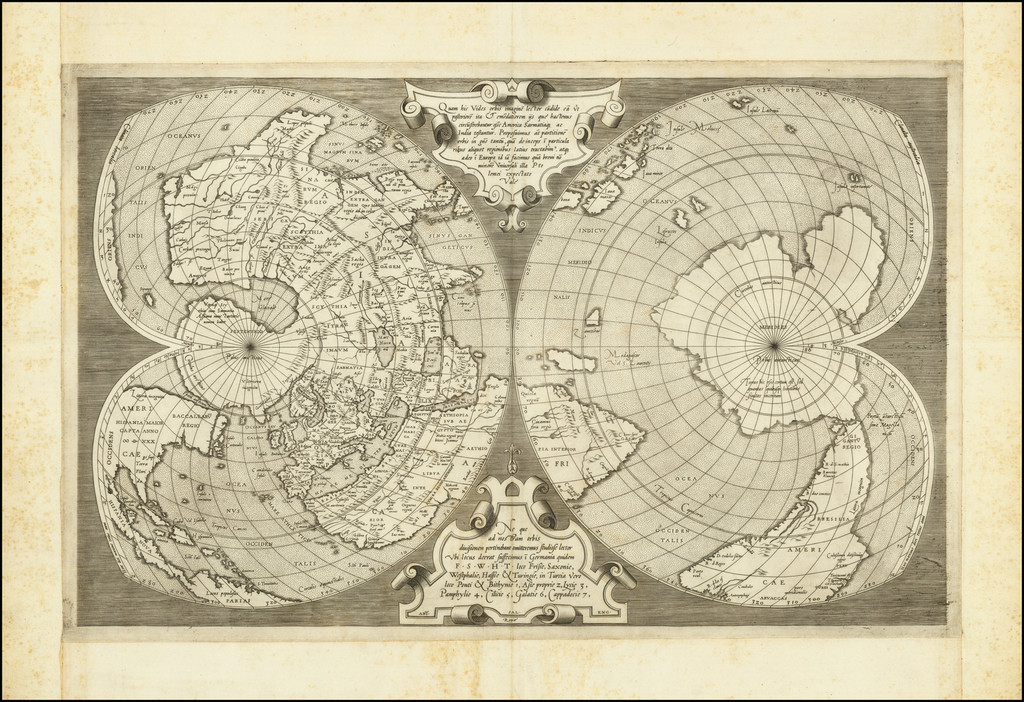 4: Gerard Mercator, World Map (1538), re-engraved by Antonio