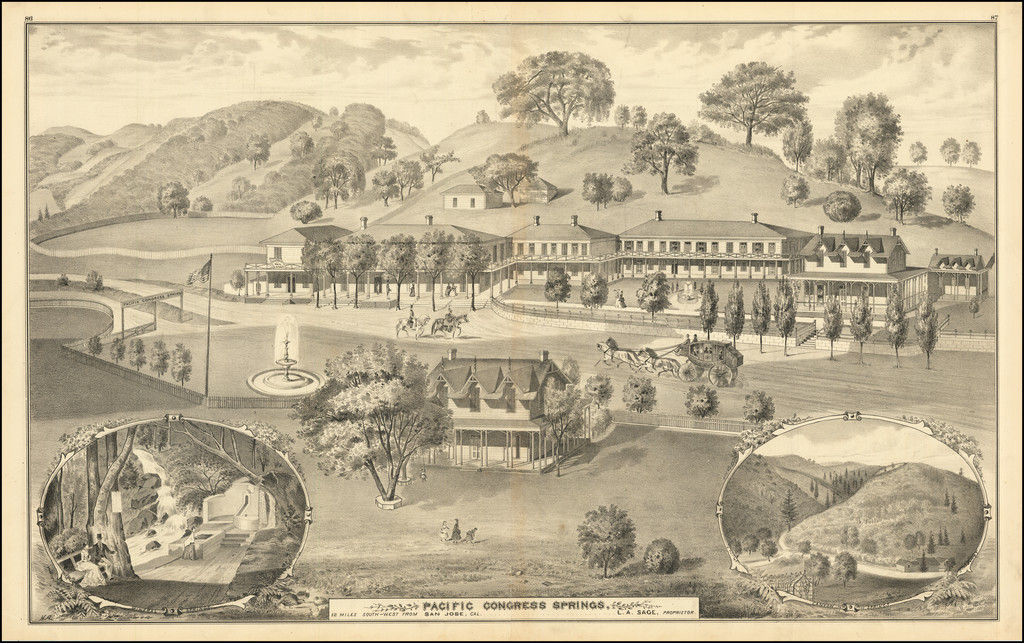 Pacific Congress Springs, 12 Miles South-West From San Jose, Cal ...