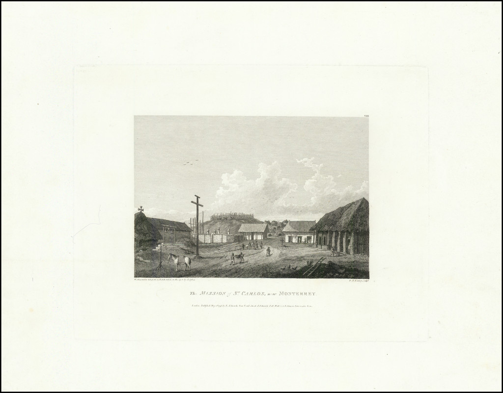 (The First View of CarmelBytheSea?) The Mission of St. Carlos, near