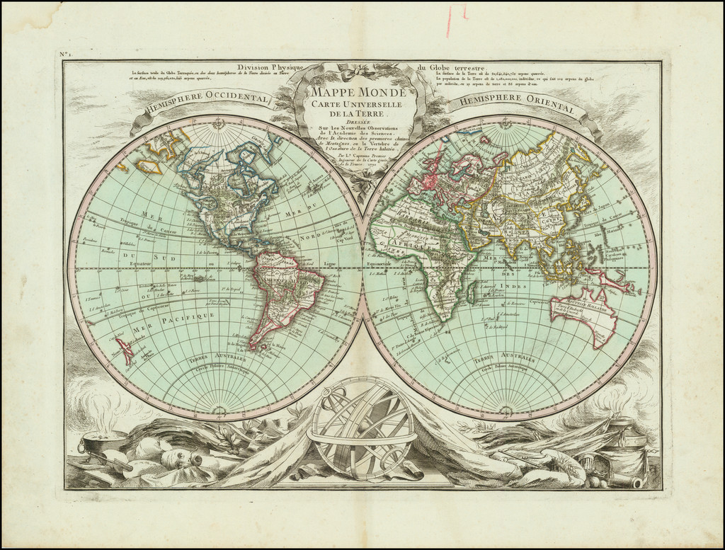 Mappe Monde Carte Universelle De La Terre Dressee Sur les Nouvelles ...