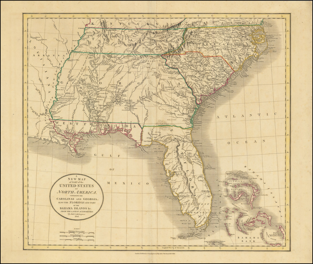 A New Map of Part of the United States of North America Containing The ...