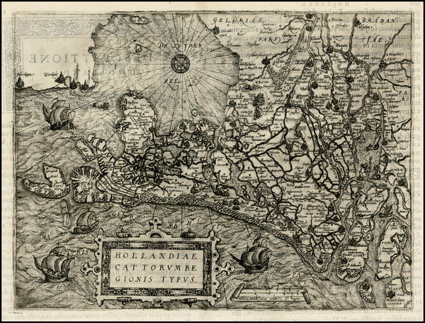 85-Netherlands Map By Luigi Guicciardini