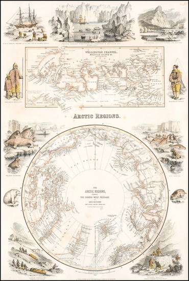 69-Polar Maps Map By Archibald Fullarton & Co.