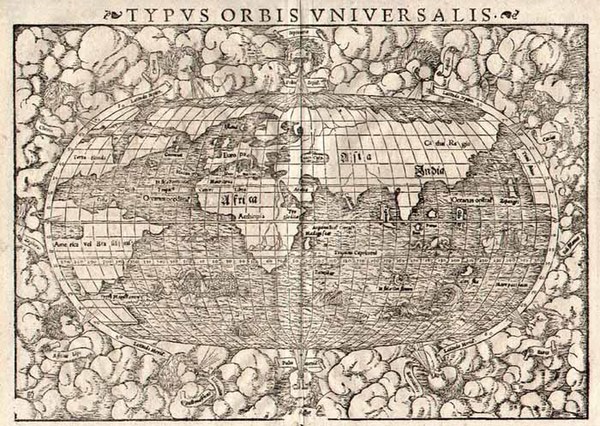 66-World and World Map By Sebastian Munster