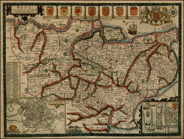 55-British Isles Map By John Speed