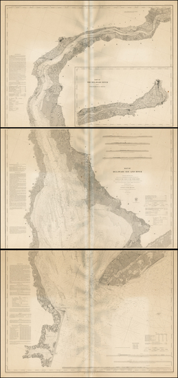 55-Mid-Atlantic, New Jersey, Pennsylvania and Delaware Map By U.S. Coast Survey