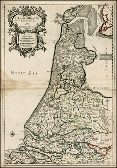 22-Netherlands Map By Alexis-Hubert Jaillot