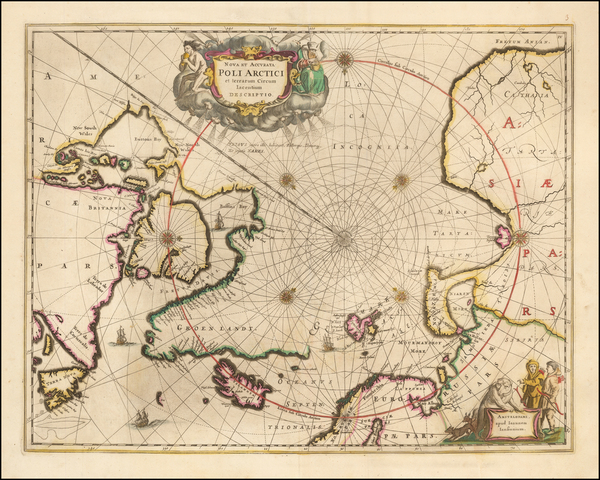 18-Northern Hemisphere, Polar Maps, Russia, Iceland and Canada Map By Jan Jansson