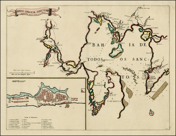 10-Brazil Map By Willem Janszoon Blaeu / Covens & Mortier