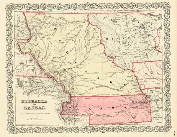 73-Plains, Southwest and Rocky Mountains Map By Joseph Hutchins Colton