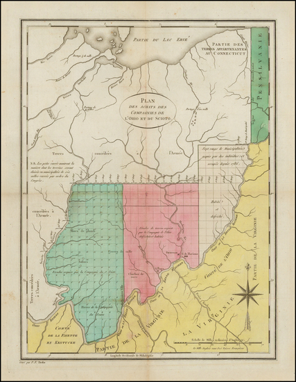 78-Midwest and Ohio Map By Pierre Antoine Tardieu