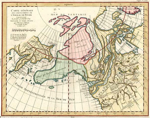 20-Alaska, Russia in Asia and Canada Map By Denis Diderot / Gilles Robert de Vaugondy