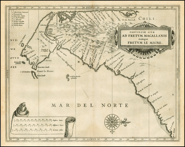 66-South America Map By Joannes De Laet