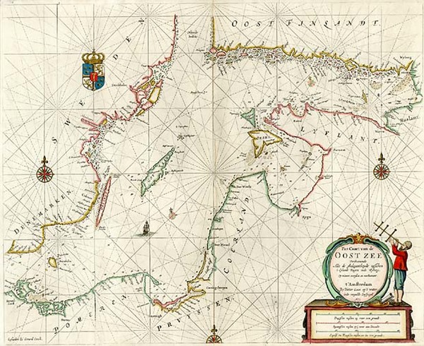 73-Europe, Russia, Baltic Countries, Scandinavia and Germany Map By Pieter Goos