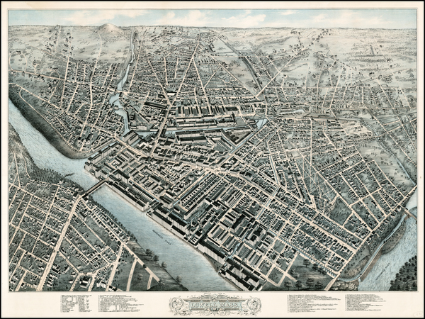 32-New England Map By O.H. Bailey