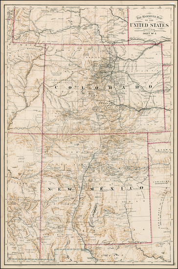 2-Southwest and Rocky Mountains Map By Anonymous