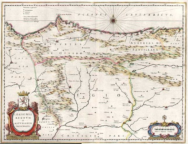 91-Europe and Spain Map By Willem Janszoon Blaeu