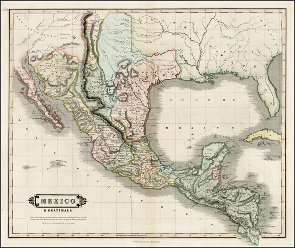 33-Texas, Plains, Southwest, Rocky Mountains and Mexico Map By William Home Lizars