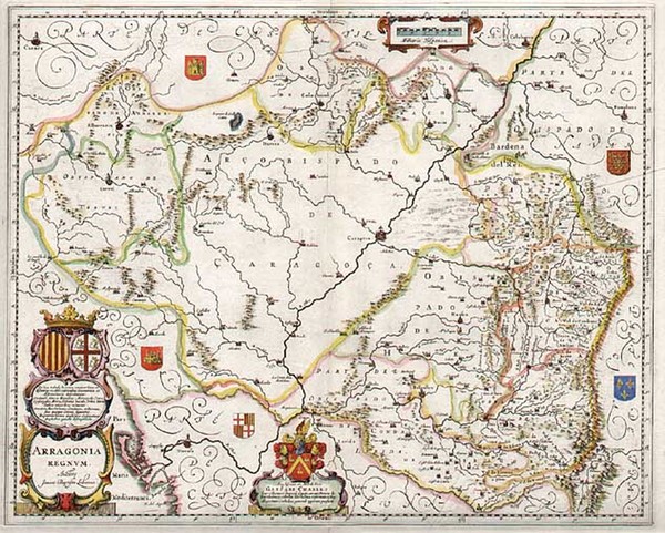 68-Europe and Spain Map By Willem Janszoon Blaeu