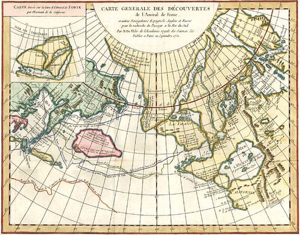 91-Alaska, Asia, Russia in Asia and Canada Map By Denis Diderot / Didier Robert de Vaugondy