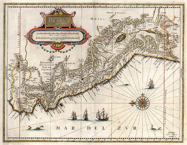 28-South America Map By Willem Janszoon Blaeu